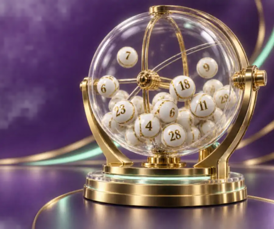 Illustration av en dragningsmaskin med nummerkulor, symbolisk bild för Eurojackpot dragning på fredag